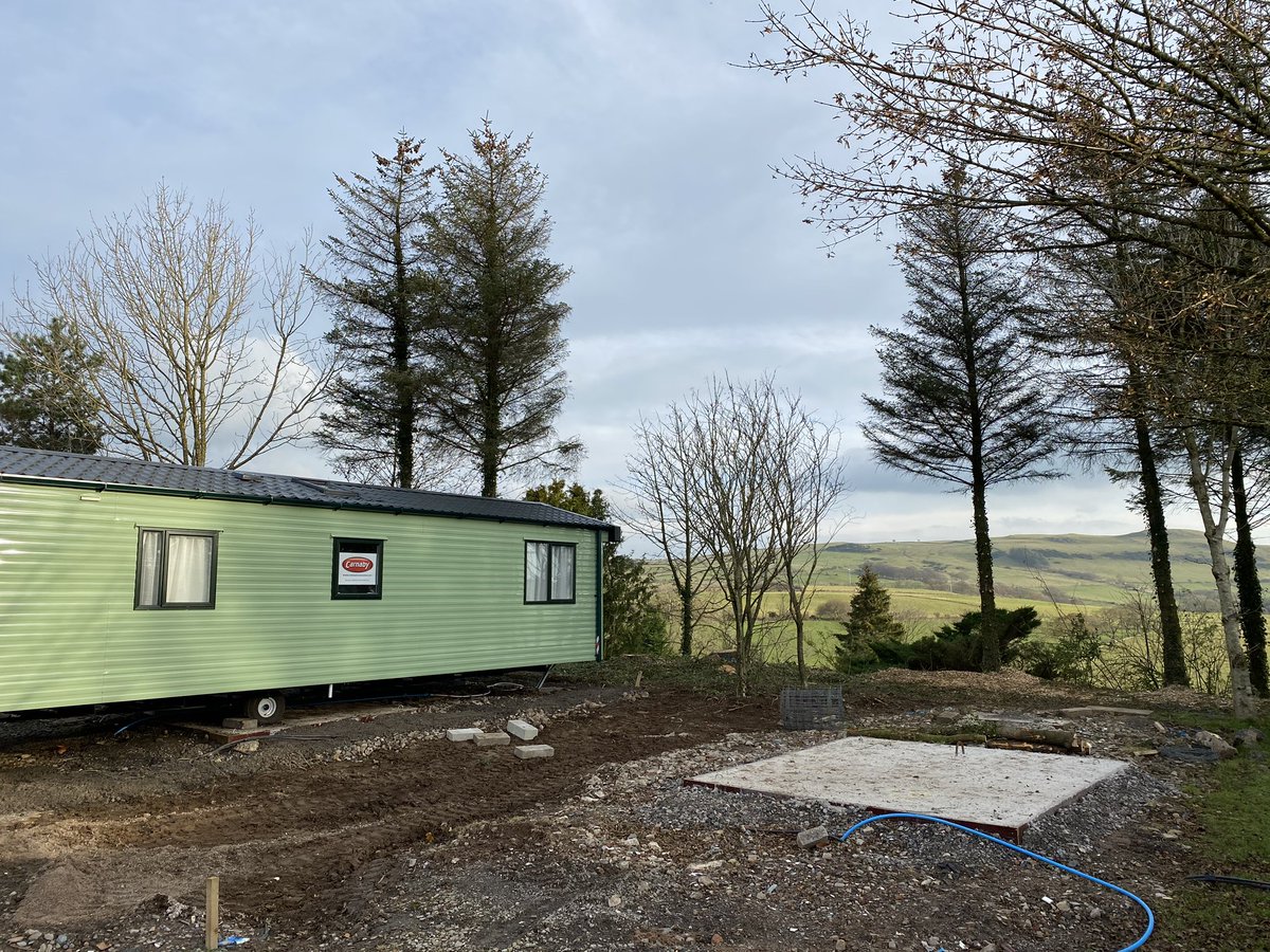 Today’s new arrival... the <a href="/CarnabyCaravans/">Carnaby Caravans Ltd</a> Silverdale with that awesome view across the fells 😍