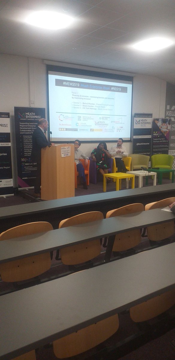 Panel 2 up now. Super line up talking a out Diversity and Inclusion. 
<a href="/MarieORiordan/">Marie O'Riordan</a> <a href="/_shanecarolan/">Shane Carolan</a> @PrepaidFS 
<a href="/KellsTech_/">Kells Tech Hub</a>
<a href="/MeathEnterprise/">Meath Enterprise</a> <a href="/GaryOMeara_/">Gary O'Meara #Meath</a> @aishlingKETC <a href="/MeathLEO/">LEO Meath</a> <a href="/MeathChambers/">County Meath Chamber</a>