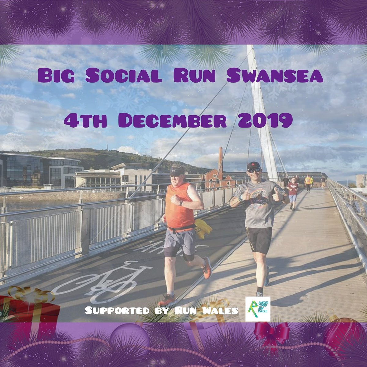 We're on Twitter &amp; have a new event for you!

Our Christmas themed run includes 5k, 8k &amp; 10k routes along the prom with fancy dress encouraged! 🎅  🎄 

For more info and to register click on the link below:

bespokeentries.co.uk/big-social-run…

#bigsocialrunswansea #bigsocialrun #Running