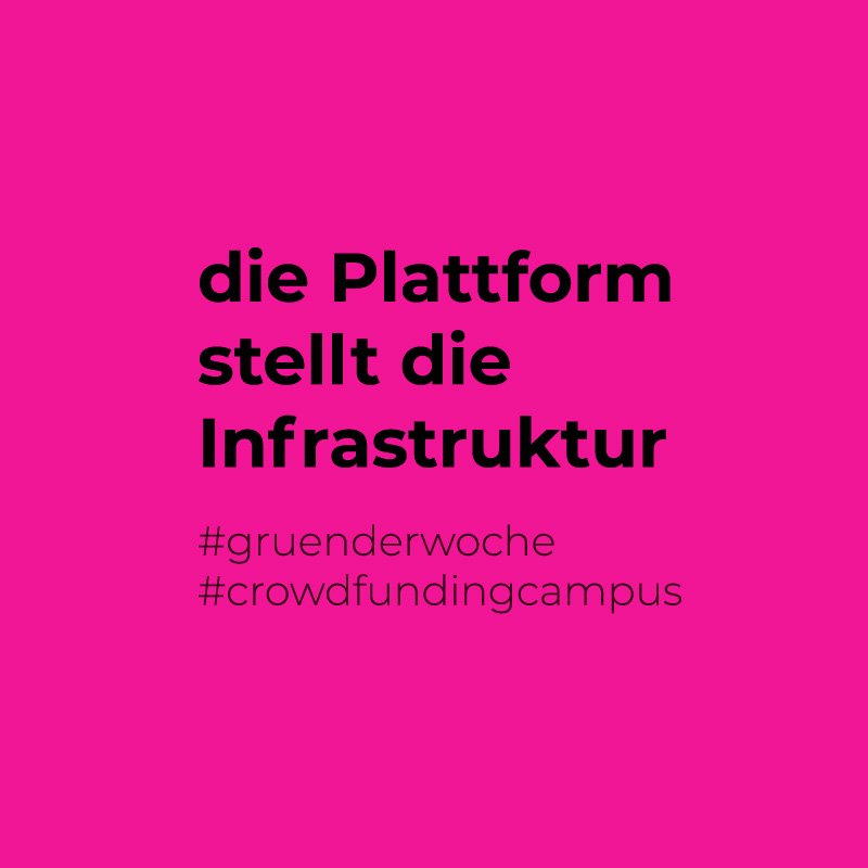 CFCampusDE's tweet photo. #crowdfundingplattformen sind verschieden. Nicht jede passt genau zu deinem Vorhaben. Inhaltliche Ausrichtung, Reichweite, Gebühren, Provisionen, Zahlungsmöglichkeiten. auf @Crowdfunding_D findest du eine Übersicht aller Plattformen.
#crowdfundingcampus #crowdfunding #plattform https://t.co/rNioeIapwH