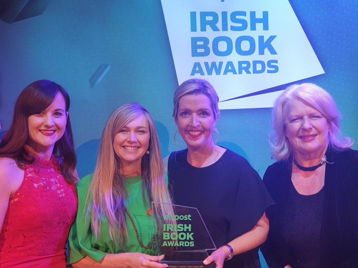 PhelanVicky's tweet photo. So delighted to win the @AnPostIBAS @RTERadio1 Listener's Choice Award. Well done to @MiriamOCal for doing a fab job presenting. Thank you to @RadioRayRTE for championing my book, to my agent @SheilaCrowley, the team at @HachetteIre and, of course, my ghostwriter @NaomiLinehan https://t.co/kdlaNfhQdL
