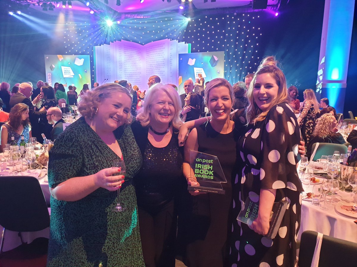 PhelanVicky's tweet photo. So delighted to win the @AnPostIBAS @RTERadio1 Listener's Choice Award. Well done to @MiriamOCal for doing a fab job presenting. Thank you to @RadioRayRTE for championing my book, to my agent @SheilaCrowley, the team at @HachetteIre and, of course, my ghostwriter @NaomiLinehan https://t.co/kdlaNfhQdL