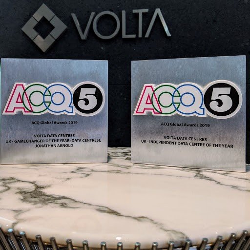 We are proud to announce that we have been named UK - Independent Data Centre of the Year &amp; UK - Gamechanger of the Year our MD Jonathan Arnold. Thank you to ACQ 5 for the the lovely trophies!  #winners #datacentre #colocation