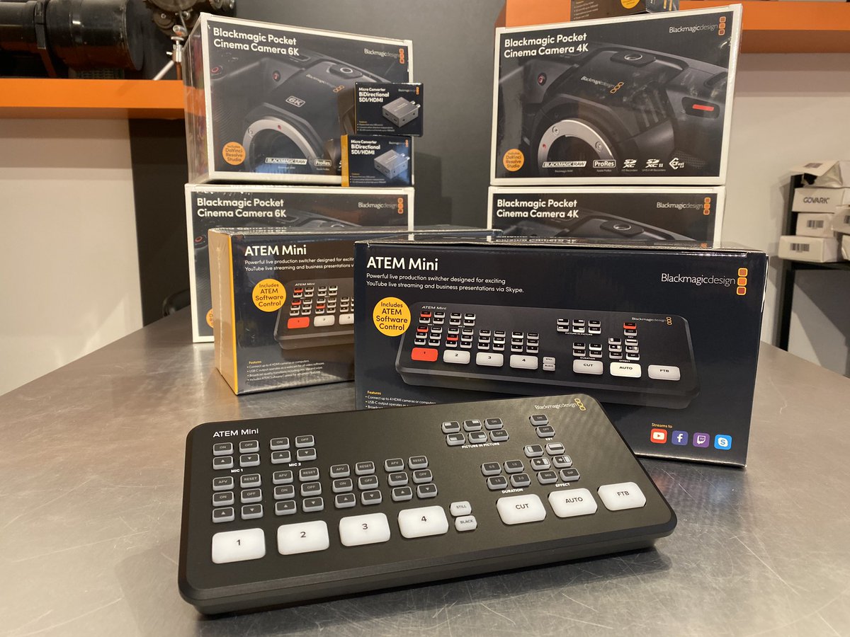 SonirisSystem's tweet image. Le mini mélangeur de prod. En direct ATEM MINI enfin disponible en stock ✅ Soniris.com 
#Atem #blackmagic @Blackmagic_News