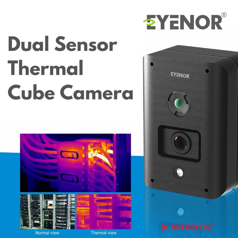 NordenGlobal's tweet image. The new addition to #Eyenor product-line, now monitor the temperature levels at your data centres with our all new Dual Sensor Thermal Cube Camera.
Learn more: bit.ly/35mXB8M

#Norden #SecurityAssured #ProtectingYourBusiness #SurveillanceCameras #CCTV #ThermalCubeCamera