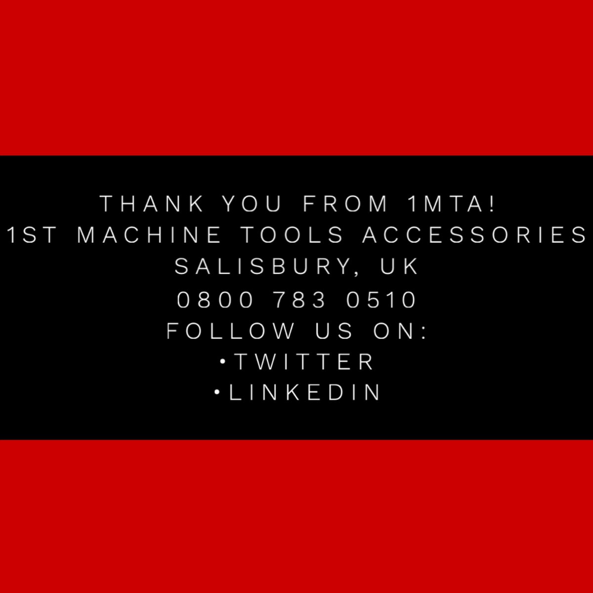 1MTASalisburyUK's tweet photo. A big thank you to our new #Twitter followers. @DavidHopley1 @REDHOTVENDING @leaflifecbd @J_SEngineering @SDRNRPodcast Your support is appreciated!🧰
Don't forget we're on #LinkedIn too...
Follow HERE >https://t.co/HgpfZ9efLN
#cnc #CNCOwners #Manufacturing #1MTA https://t.co/wa1eOMYIVw