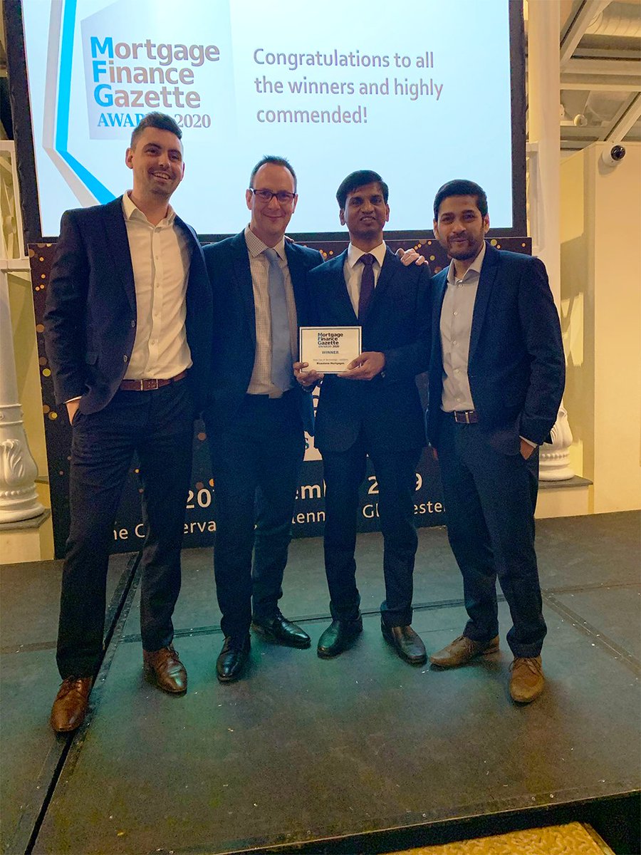 BluestoneMortg's tweet image. Congratulations to the whole team at @BluestoneMortg and our sister business, Fignum, for winning the category for "Best Use of Technology - Lenders" at the Mortgage Finance Gazette awards last night. 

Well done everyone!!
#lending #mortgages #newtechnologies #BluestoneMortgages