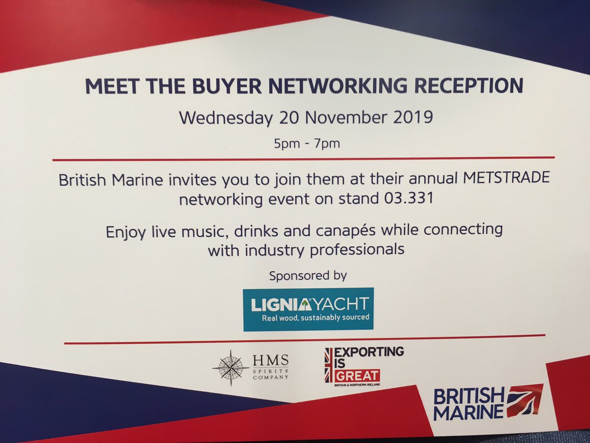ClydeMarLeather's tweet photo. Thanks for the great event last night @britishmarine @LigniaWood @HMSSpirits #metstrade @metstrade #exportingisgreat https://t.co/BH0JMuibEI