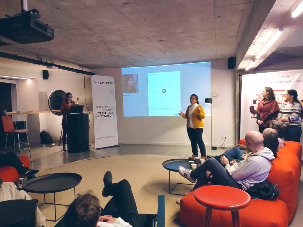 Last Friday we were closing off the 1st edition of the HackYourFuture Bootcamp. ⚡️ What a team and what a pitch! 🏆 After this intensive professional experience of ideation, prototyping and coding, we wish them success in their new career as web-developer!☄️