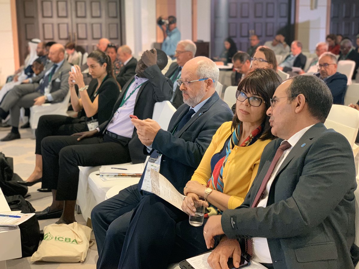 ICBAAgriculture's tweet photo. #Happeningnow at #GFIME: @ICBAAgriculture is proud to announce the launch of the International Network of Salt Affected Soils #INSAS with @FAO to facilitate the #sustainable use of #salinesoils! https://t.co/LPsMbLrq3o