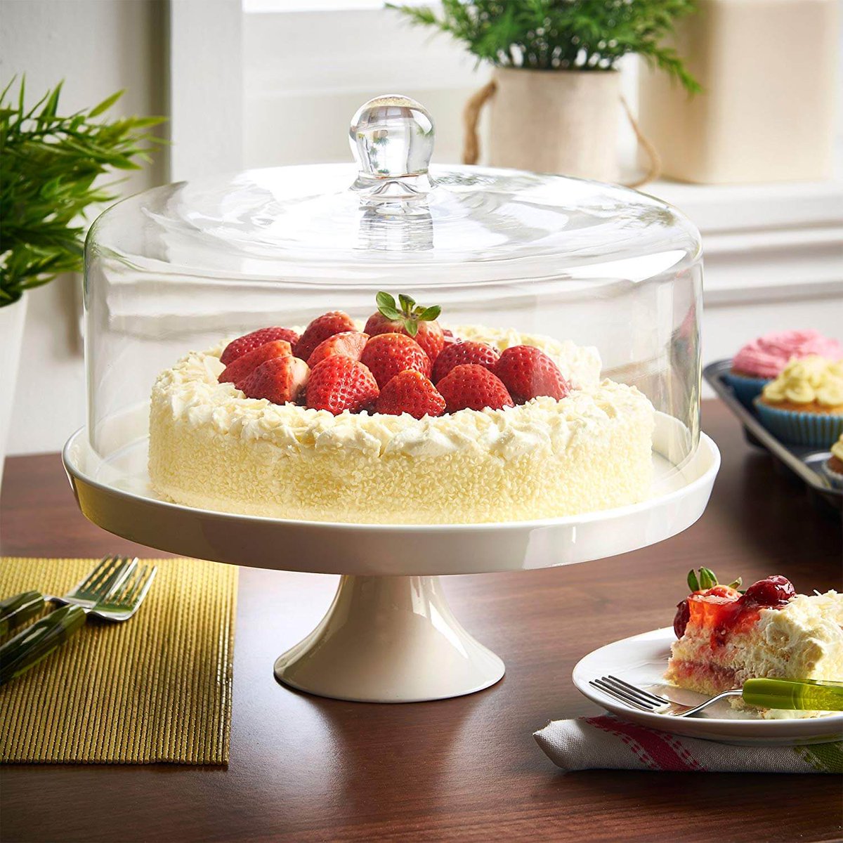 Show off your cakes and bakes on our stylish cake stands and domes: homebakinggifts.co.uk/cake-stands-ba… #cakes #baking