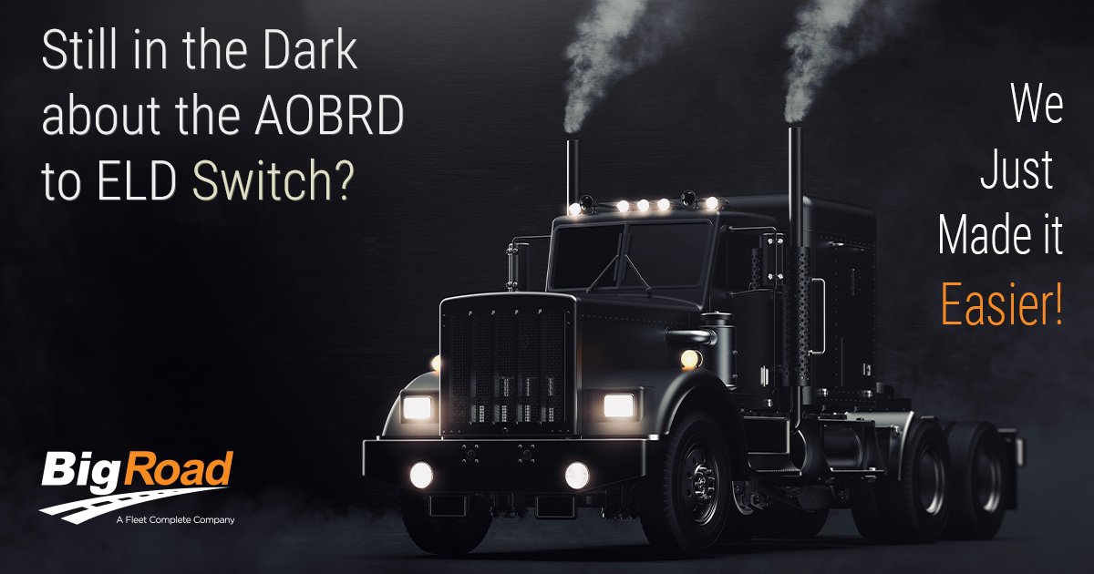The December 16th deadline for the mandatory AOBRD to ELD switch is around the corner – ARE YOU READY? Skip the hassle with our NEW BigRoad app wizard that will take you through the 4 easy steps in no time! #eld #aobrdtoeld

hubs.ly/H0lVBGY0