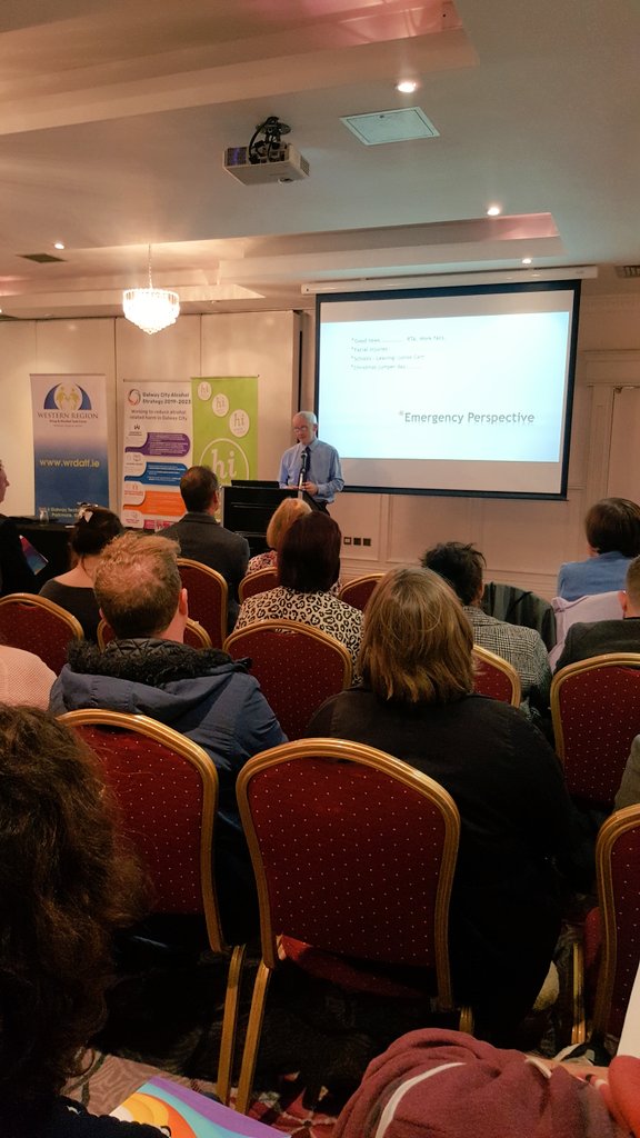 Dr. Brian McNicholl from University Hospital Galway Emergency Department speaks about alcohol related harm in Galway City and commends the work of the Galway Alcohol Forum on the development of the #AlcoholStrategy 

@WesternRDATF @HSELive @GalwayCityCo @HealthyIreland