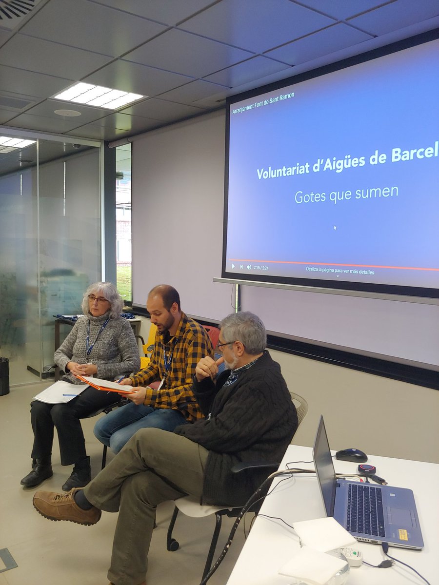 Avui celebrant el dia del voluntariat en companyia de Glòria Arribas <a href="/parcncollserola/">Parc Natural de Collserola</a> i Eduard Sala <a href="/caritasbcn/">Càritas Barcelona</a>. Felicitats a les voluntaries i voluntaris d' <a href="/aiguesbcnclient/">Aigües de Barcelona</a> #gotesquesumen
