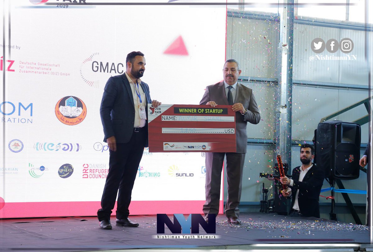 NishtimanYN's tweet photo. Sharing few memories from Mosul International Job Fair 2019. 
Thanks to all our partners and lovely people who were a part of this success❤️                                      

#NishtimanYN #GIZ #GMAC #IOM #MIJF19 https://t.co/q2suHklhzu