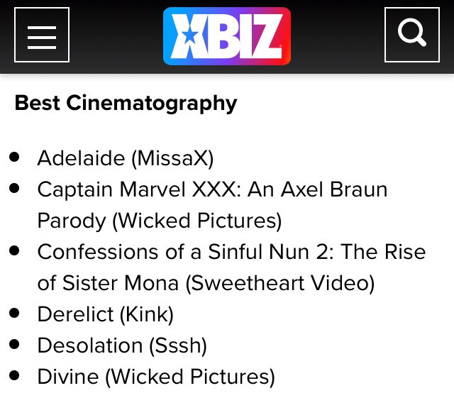 👍 A big congratulations goes out to @AngieRowntree and @ssshforwomen for their @XBIZ  awards nomination<a class="tags" target="_blank" title="On Twitter" href="/?out=eyJ0eXAiOiJKV1QiLCJhbGciOiJIUzUxMiJ9.eyJpYXQiOjE3MjU2NDQ4MDcsImlzcyI6InR3cG9ybnN0YXJzLmNvbSIsIm5iZiI6MTcyNTY0NDgwNywiZXhwIjoxNzU3MTgwODA3LCJyZWRpcmVjdF91cmwiOiJodHRwczovL3R3aXR0ZXIuY29tL0FuZ2llUm93bnRyZWUifQ.DCGN7aQkMLDyCNNQah1YoXuKCTnwQQeAkmUIWeFIsbgR_zbmMsYLlBzcGSFNnHZj2GNpOJ4kFo51AqiUM5Pi2A">@AngieRowntree</a><a href="/tag/desolation"class="tags"><span>#desolation</span></a>