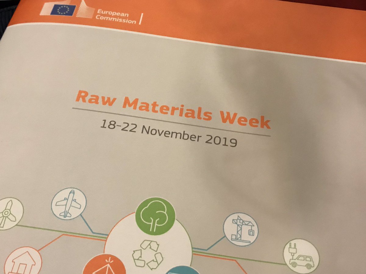 HKlencke's tweet photo. Great discussions and networking opportunities at the #EU-#RawMaterialsWeek 2019 with participants from #Europe, #Canada, #Australia. Raw materials are the #bottleneck for #CO2neutrality, #emobility and #digitalisation. Open discussions on impacts (#nimby, #cobalt) necessary! https://t.co/WjSyQzGy9T