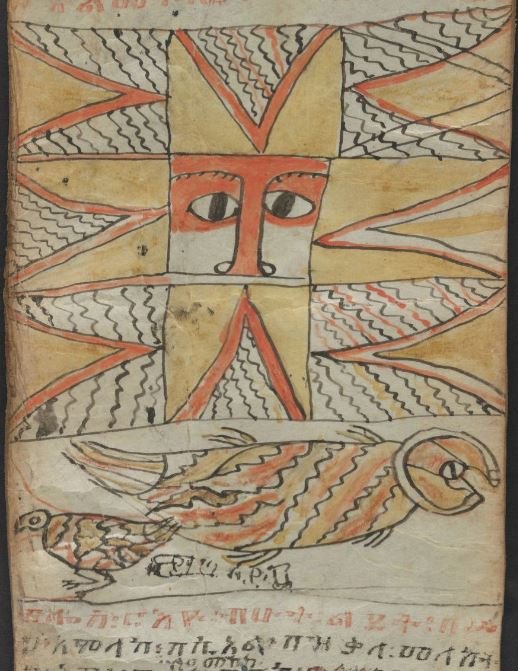 BL_MadeDigital's tweet photo. Alert! Newly #digitised! 📢📢📢 This 19th C magical prayer scroll in #Geez is one of c. 300 #Ethiopian manuscripts published online in the last year. These decorative miniatures are just snap shots, but you can view Or 12025 in full here: https://t.co/SNR8zMmLRa https://t.co/6InifKOiXf