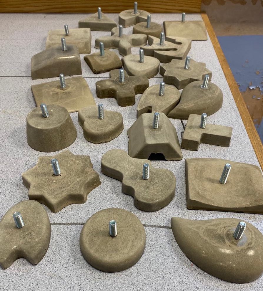 RipleyDandT's tweet photo. Concrete bases are out of the moulds and ready to dry. Some fantastic designs from Year 10! #composite #creativeconcrete https://t.co/wjUTrFzDOx