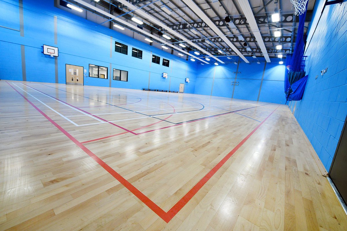 Completed photographs from inside <a href="/CentreHerts/">Herts & Essex Sports Centre</a> sports hall - what an incredible space for the pupils and local community to enjoy!