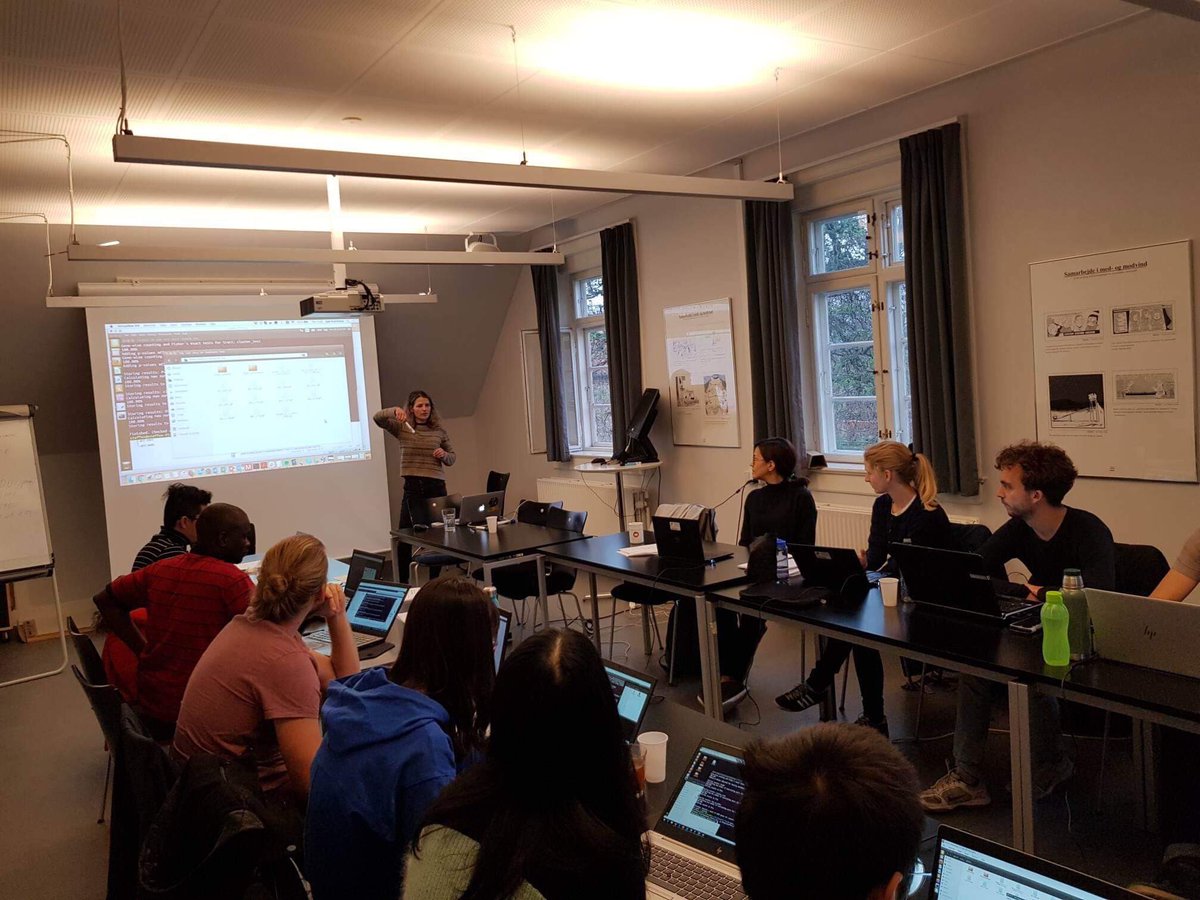 EgleKud's tweet image. Every year our #BioinformaticsForMicrobiology PhD course is improving a lot! Still remember myself as a student at Mirco Rossi ⁦@happygipsy⁩ courses. These were great start and inspiration to me! Happy students-happy me 🤓