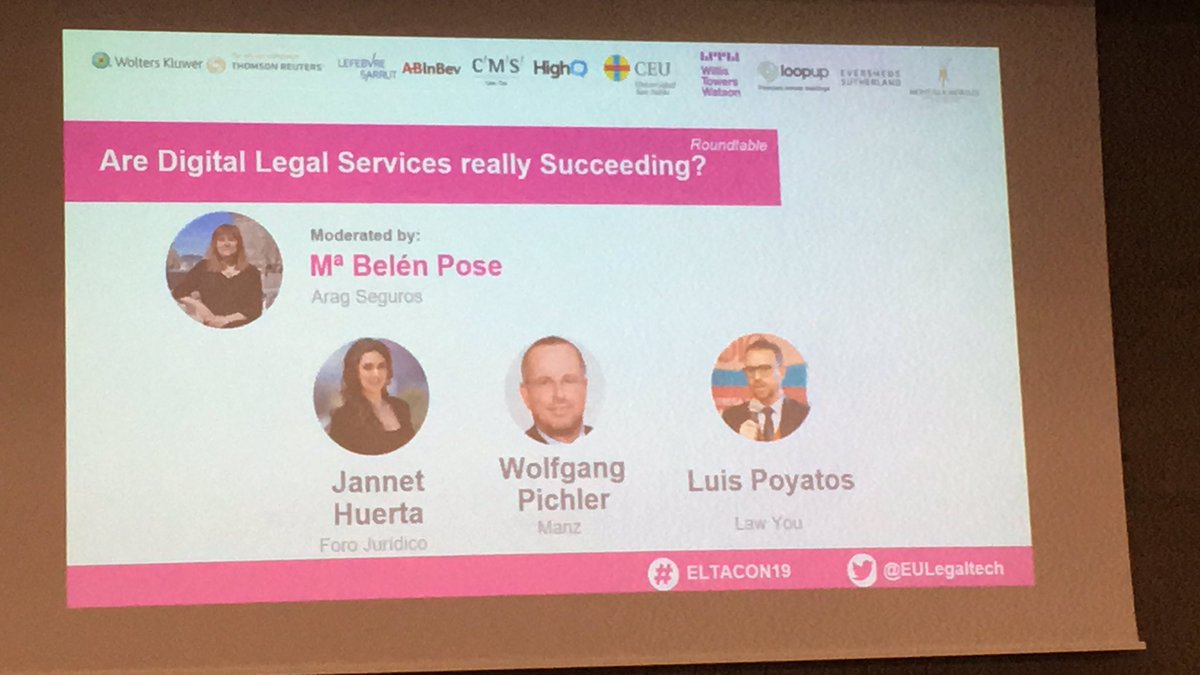 Wolfgang Pichler from Manz in Austria states that document automation for most law firms means ‘copy-paste’ at the last round table before lunch at #ELTACON19