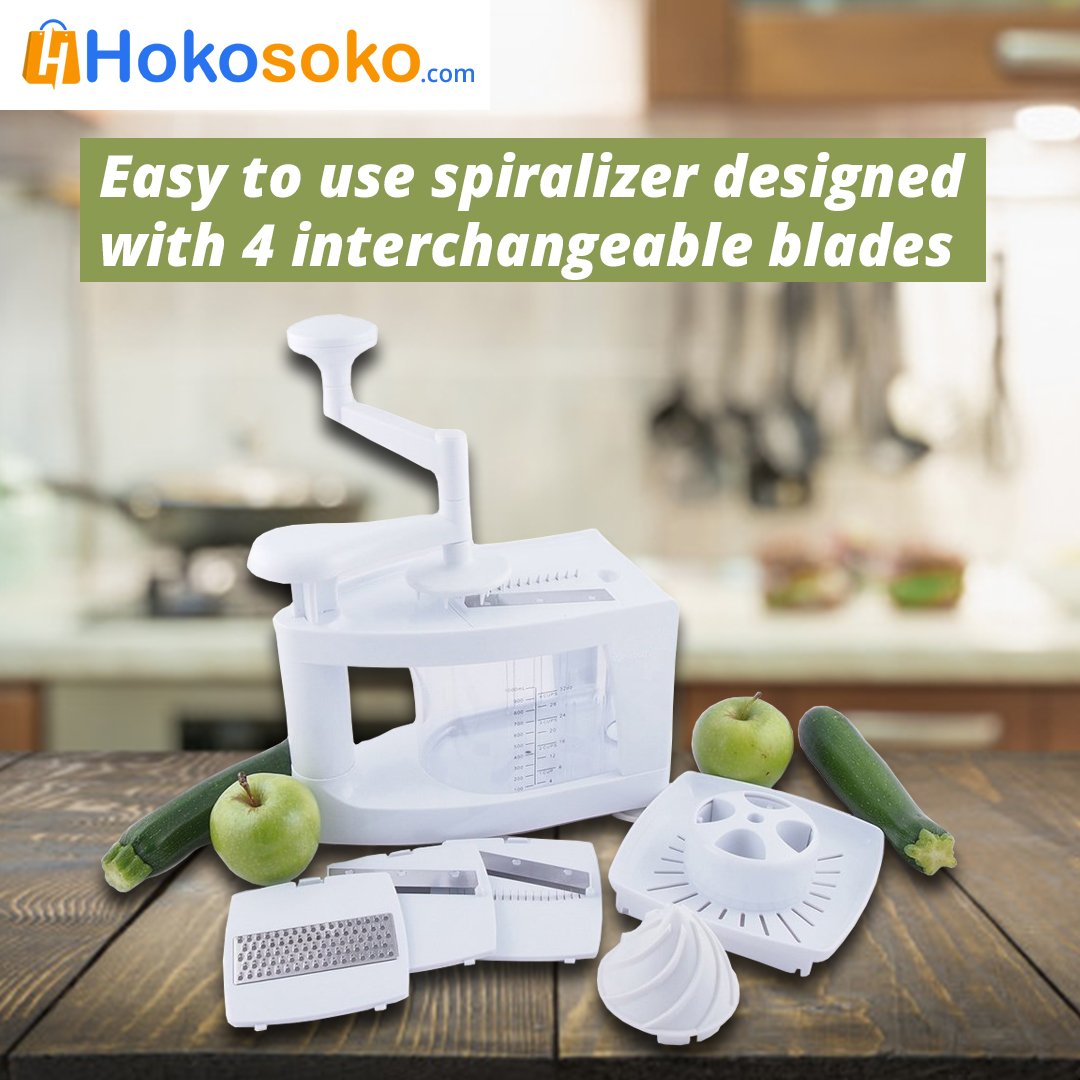 HokosokoOnline's tweet photo. Plastic 8-in-1 spiralizer, excellent for making veggie pasta or for healthy vegetable meals. You will be able to explore our website soon!
https://t.co/FTJAUoEV79
#veggiefood #veggie #foodstagram #spiralizer #hokosoko #onlineshopping #kitchenset #kitchentoolset https://t.co/Q2W8XSouxY