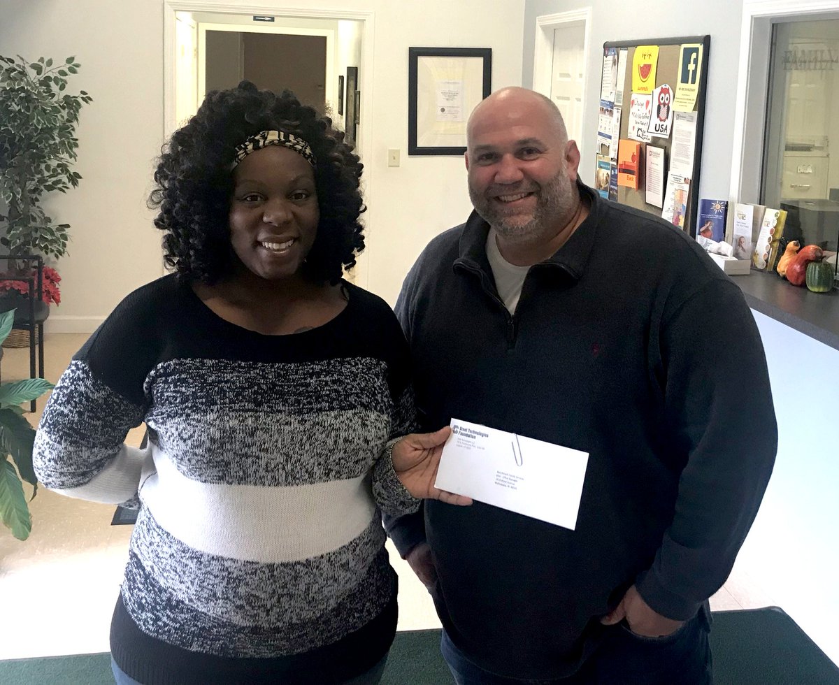 SteelTech_NA's tweet photo. On behalf of our Mishawaka, IN facility, Steel Tech’s employee-funded foundation is pleased to donate to Benchmark Family Services. We are grateful they helped Andy Gingrich, production scheduler, with the adoption of his two kids earlier this year. #steeltechfamily https://t.co/a9m4WJxoWj