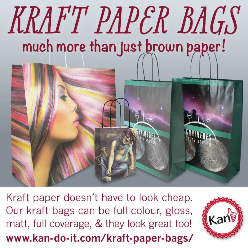 More companies are looking for responsible replacements for plastic bags.

Our range of kraft paper bags makes going #plasticfree easy. And it doesn't mean that you have to put up with brown either!

Take a look at the possibilities on our site: bit.ly/2s5e9DU