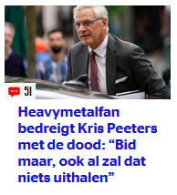 KoenSmeulders's tweet photo. Wtf @HLN_BE? Wat heeft de muzieksmaak van die persoon er mee te maken? https://t.co/t83JEZ6NYf