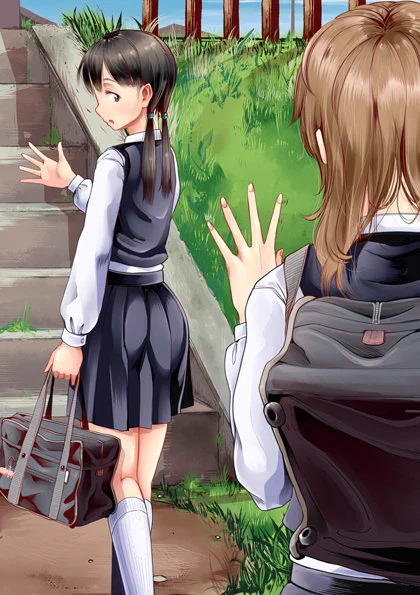テスト期間中なので部活動停止の女子が帰宅後即オナる絵② 