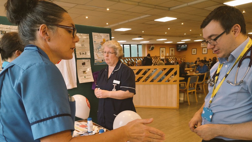 Faith is doing a wonderful job raising awareness with our staff on National #stopthepressure day! Come &amp; visit us in time out and play our pressure ulcer catagorisation game! You may win a prize 🥂
