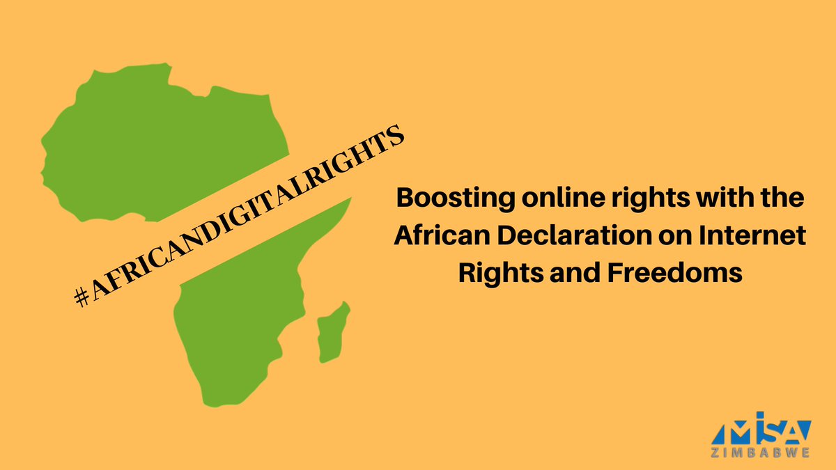 misazimbabwe's tweet photo. Boosting online rights with the African Declaration on Internet Rights and Freedoms

https://t.co/Jma6hYwZQz

#IGZim #digitalrights #AfricanDigitalRights #KeepItOn 

@kudathove @koliwemajama @cipesaug @APC_News @HlengiweDube18 @ISOCZIM @izakminnaar @dw_akademie @NamMediaTrust https://t.co/V26JaXy8PG