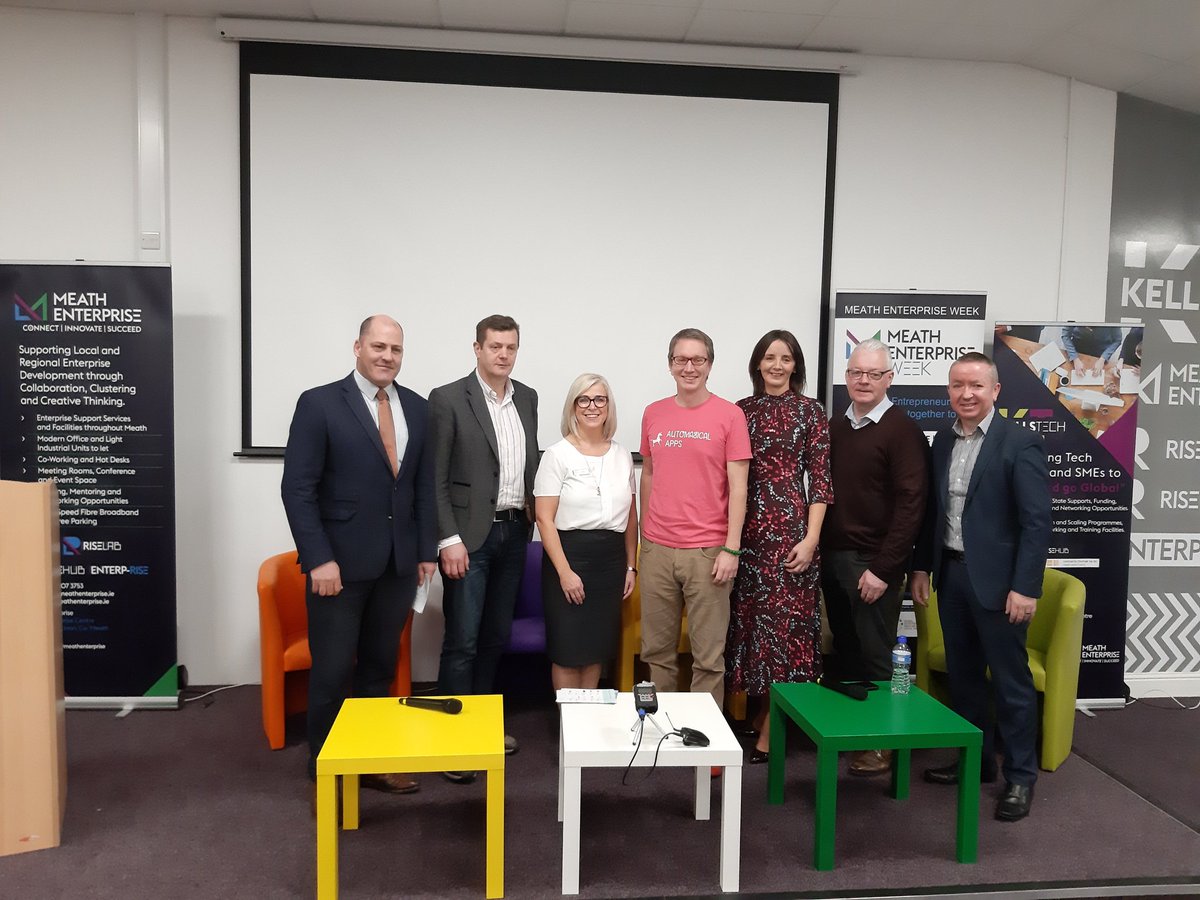 Our first panel of speakers at our Regional Enterprise Summit here in Kells Enterprise Centre. #MEW2019 #GEW2019 #meathenterprise
