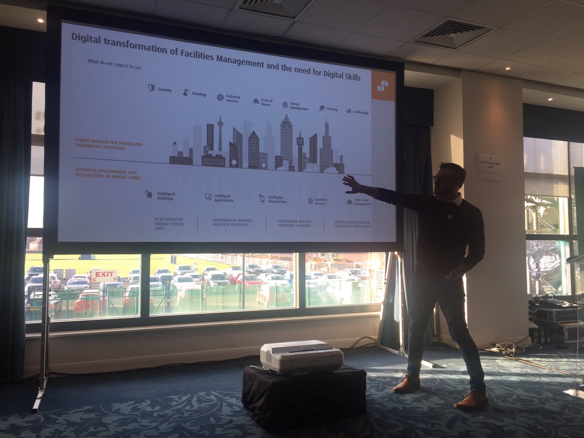 Lewis Richards from <a href="/AtalianServest/">AtalianServest</a> now speaking about the digital transformation of FM and digital skills divide <a href="/IWFM_Scotland/">IWFM Scotland</a>