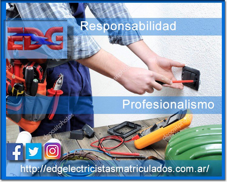 unelectricista's tweet photo. EDG- electricistas matriculados- siempre con responsabilidad y compromiso en cada instalación. Que esperas para contratarnos? https://t.co/iMEaeHc2F2 #electricidad #electricista #unelectricista #matriculado https://t.co/ofTRdbayt0