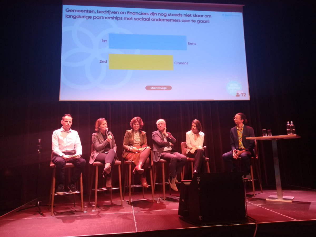 In het panel van #SED2019 olv <a href="/RamiroTweetss/">Ramiro G. Monteiro</a> worden prangende vragen rondom samenwerking tussen #SocEnt, corporates en overheden besproken. Hoe komen we tot meer partnerschappen voor #impact? #SocialEnterpriseDay #TheImpactDays