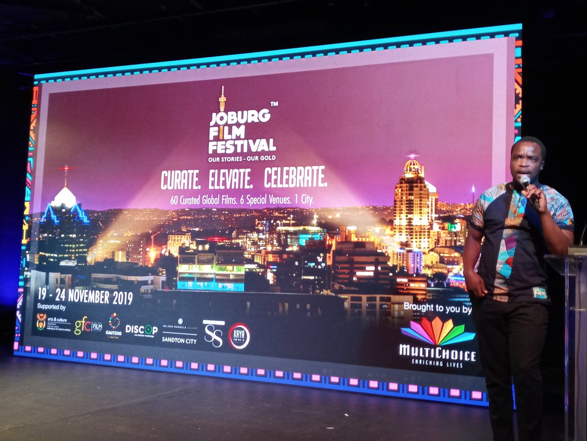 TVwithThinus's tweet photo. Joe Heshu, @MultiChoiceSA corporate affairs boss, announcing @CuriosityStream live activation coming up this afternoonas part of #MultiChoice #ContentShowcase, as well as the #JoburgFilmFestival also taking place. https://t.co/6qpYzJYODF