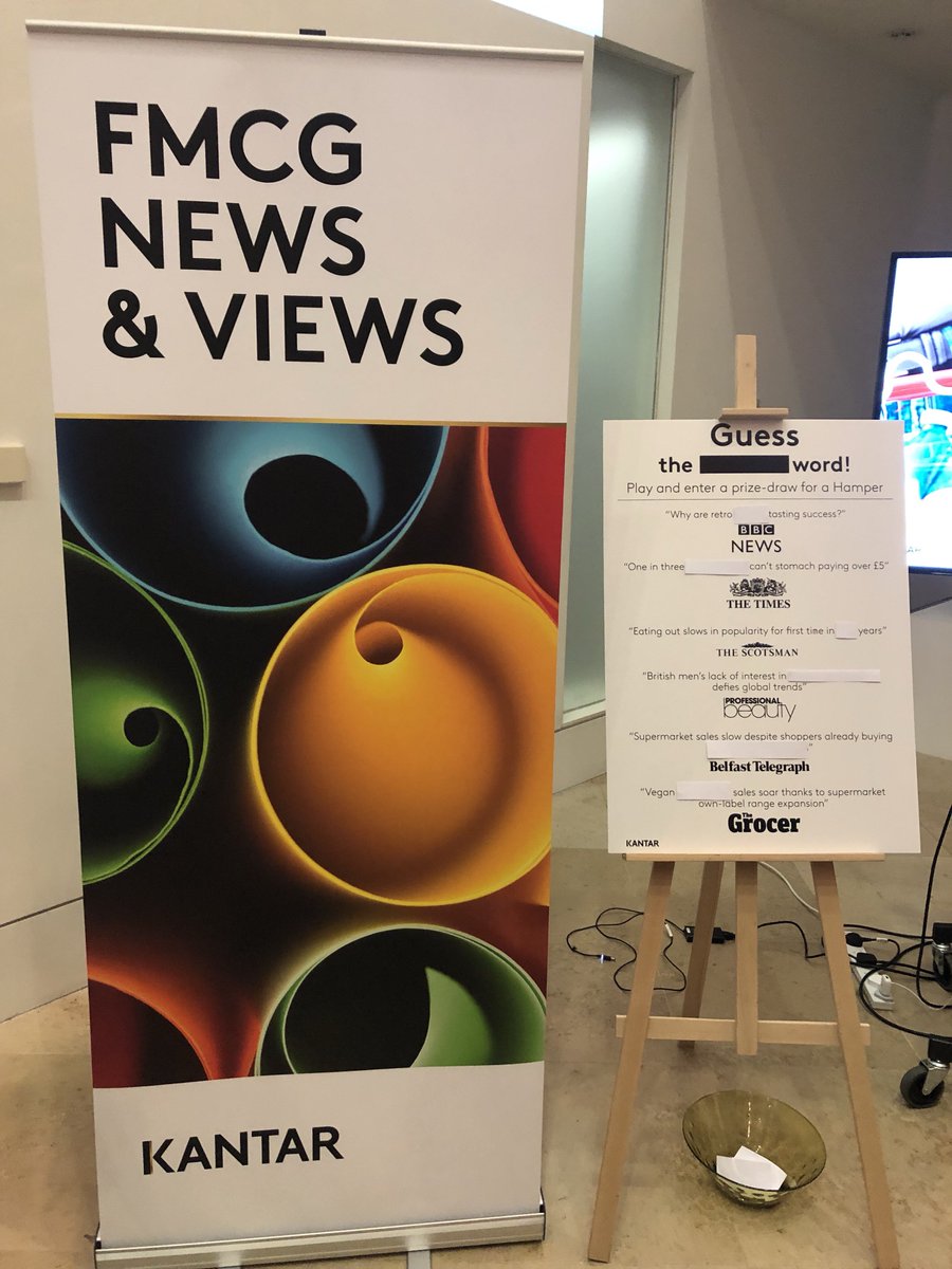 Kantar_UKI's tweet photo. Don’t forget to take a look at our Market Stalls after the breakout sessions. Enter our competition to win a hamper and meet our experts (as well as Jeff Ha from @facebook)#disruptingthefuture https://t.co/oVKTwdOs2n