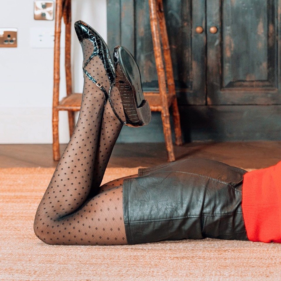 eeping it chic in our LOVER flats in black croc-embossed patent leather. 🖤 You can pair them with patterned tights or keep it classic without.✨ Click the link to shop the 'Lover' collection. camillaelphick.com/collections/lo…