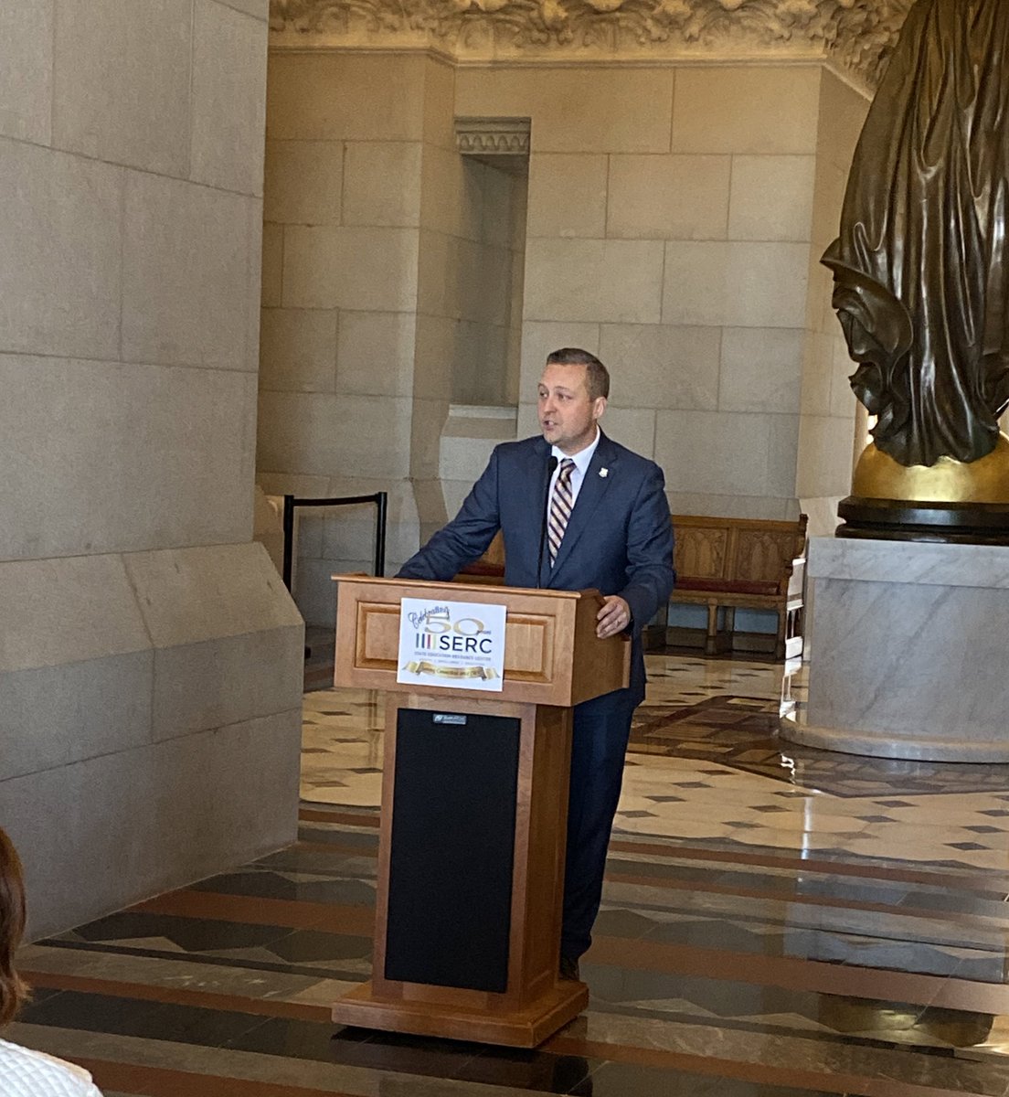 State Rep. J.P. Sredzinski, 112th Dist.: asks us, “Who do you think is the most important, powerful person in this building?” YOU. And that power takes involvement, which we’re celebrating today. #CTParentAwards