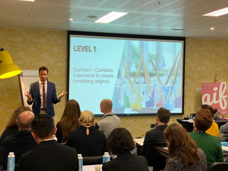 GIFLondon's tweet photo. Crazitivity workshop hosted by @butzispeaker #crazitivity #creativity #magic #GIFlondon #innovation #DontBeEvil https://t.co/egxmhfJaS7
