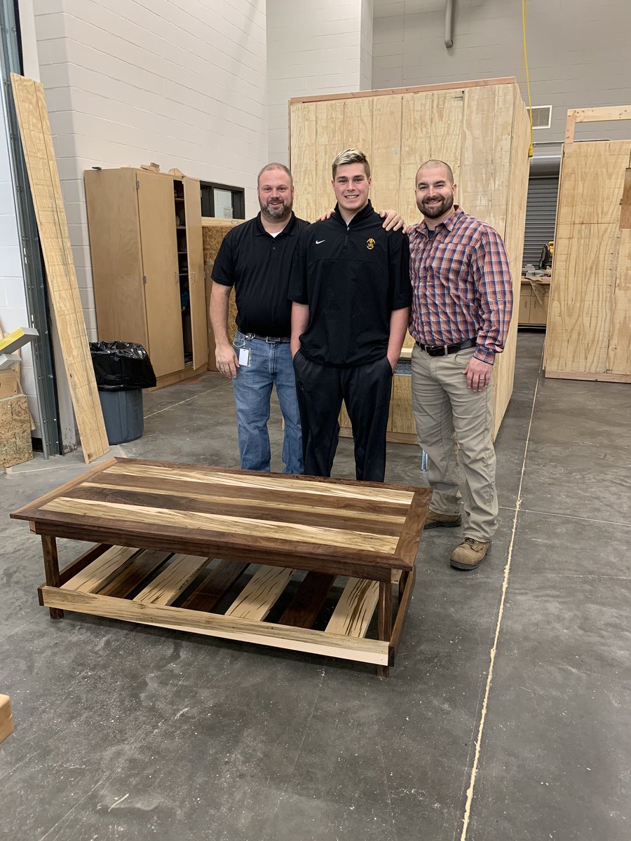 BetlerMatt's tweet image. Football isn’t Logan’s best skill! He is developing his talents in Tech Lab during class and PLT!  This is a coffee table he built for his Grandma. #wertj #createlab