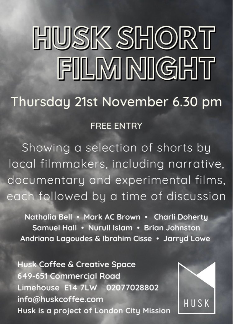 #Migratejourney screening today at the lovely @huskcoffee and also Page to Screen event this Friday. See details in poster and link below.

Be sure to join us and support local film makers.

eventbrite.co.uk/e/scratch-nigh…

@TowerHamletsNow