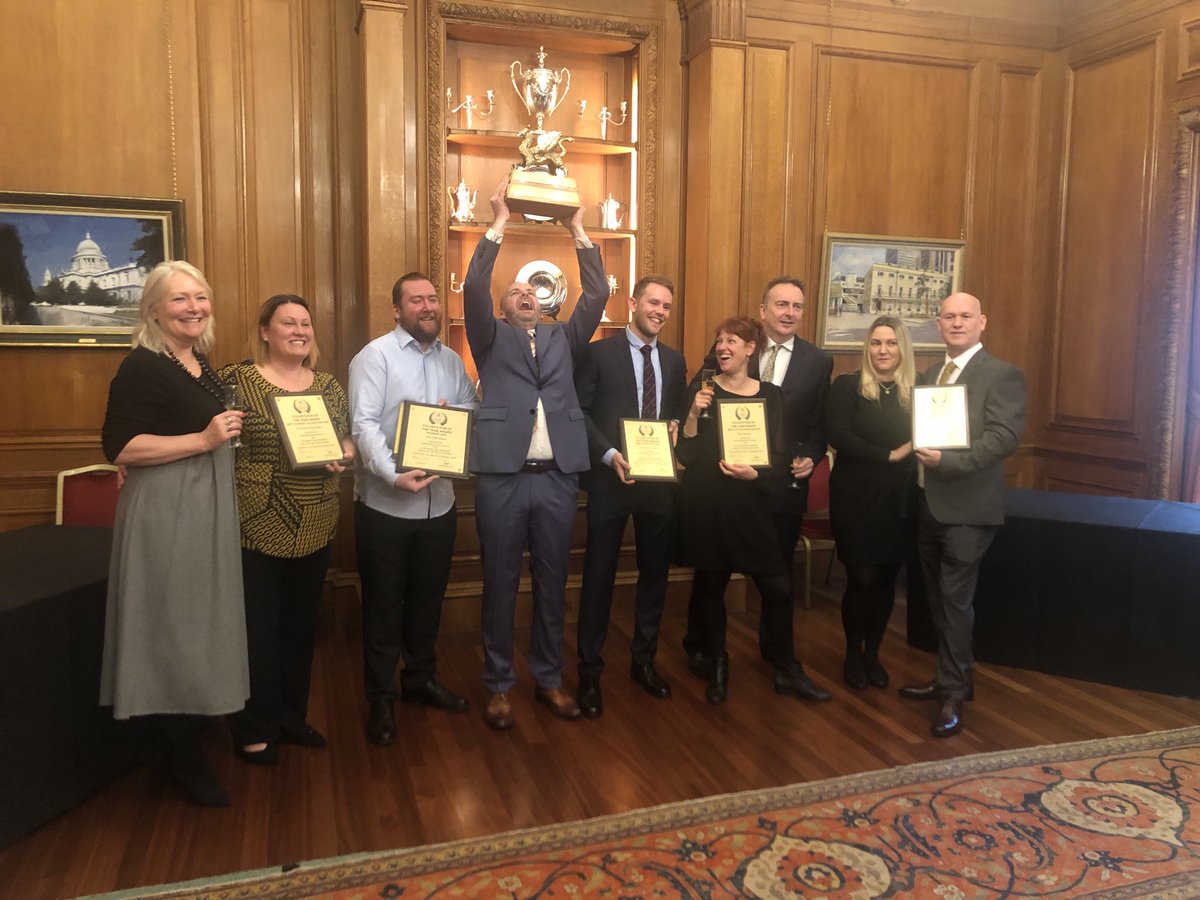 It’s Griffin Trophy time - celebrating the best pubs in our estate. Congrats to category winners @yeoldewhytehart @princealbertTW2 ⁦<a href="/TheVictoriaW2/">The Victoria</a>⁩ ⁦<a href="/SwanStaines/">Swan Hotel, Staines</a>⁩ and overall winner ⁦<a href="/TheHalfMoonPub/">Half Moon Pub</a>⁩