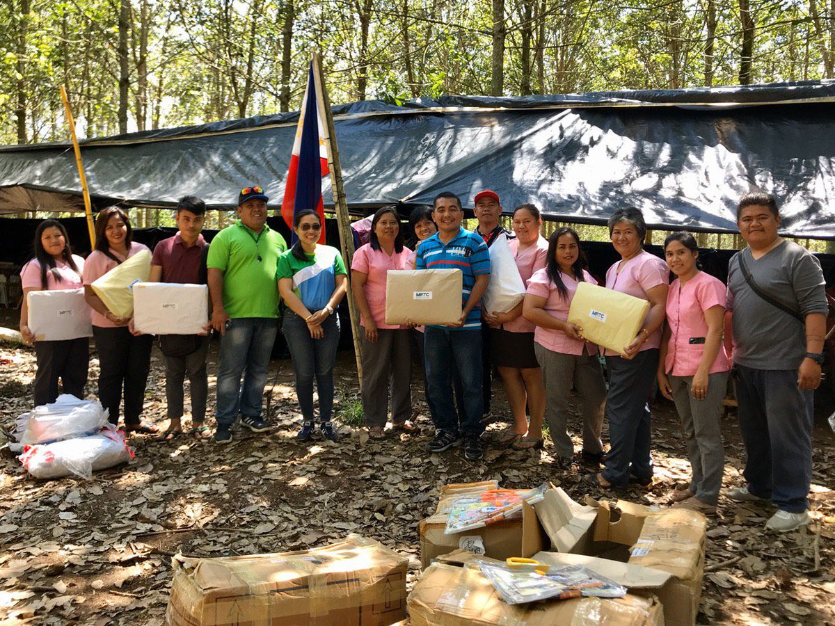Today, employee-volunteers also distributed school supplies to students of Tagaytay Elementary School and Lower Asbang-Elok Elementary School in Magsaysay, Davao del Sur. #SafePH