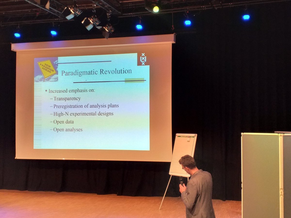 San_Ilam's tweet image. Prof. Eric-Jan Wagenmakers talking about Scientific transparency at PhD Event 2019 #EEMCS