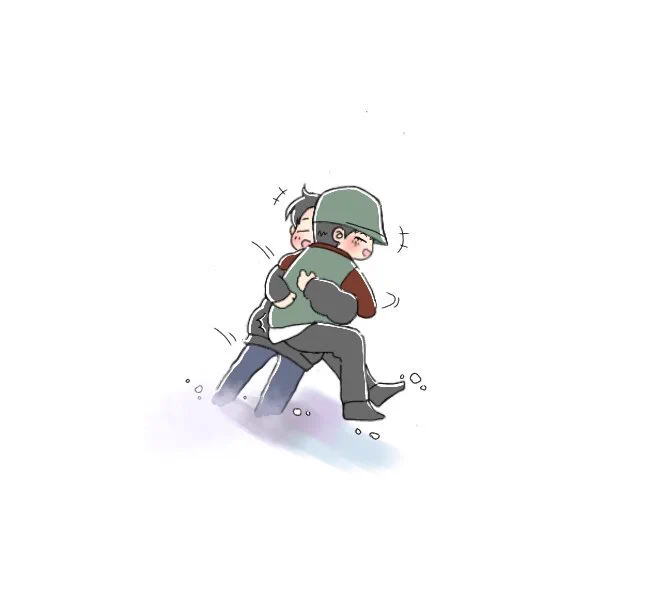 雪山で嬉しそうな95z⛄? 