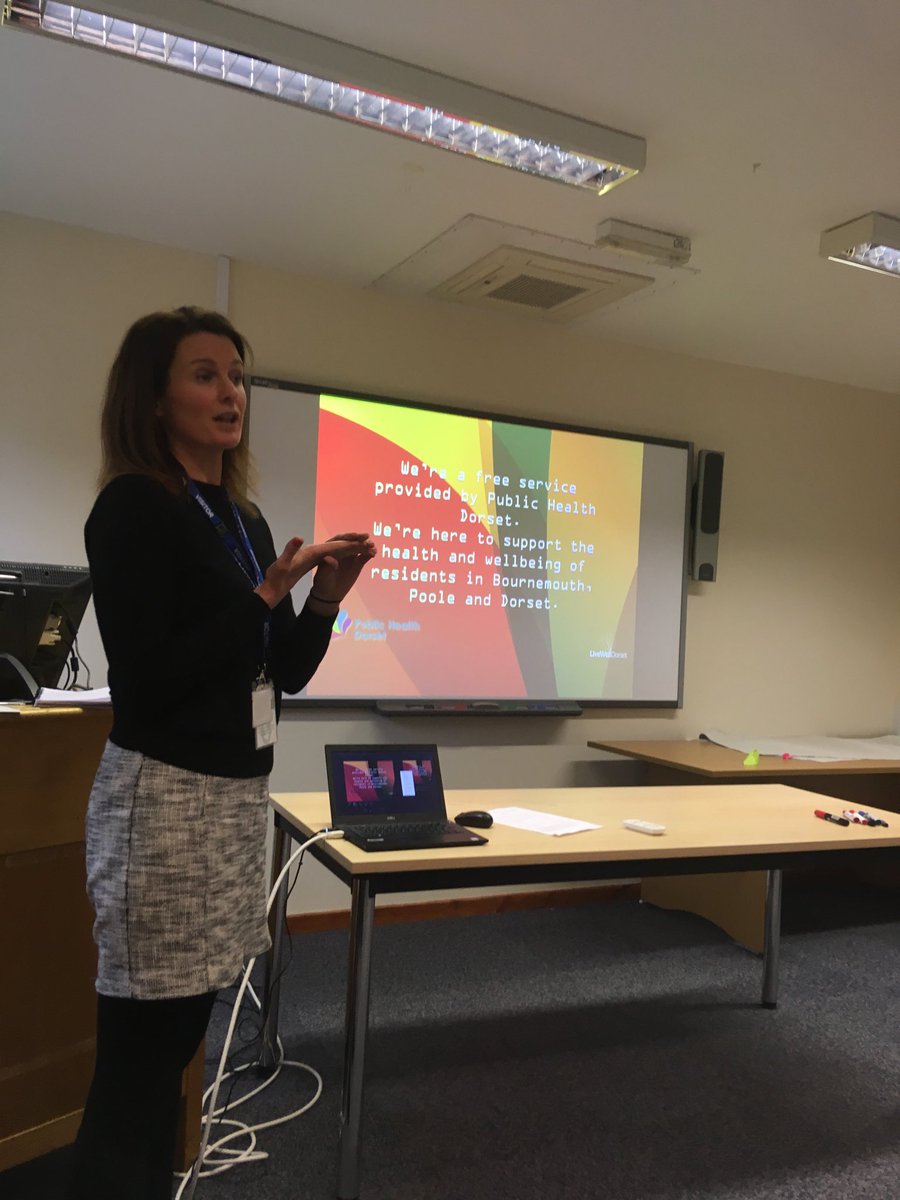 SophiaCallagh11's tweet photo. As the Public health session with Allied Health Professionals moves on today - we are talking about how LiveWell Dorset coaching service can help patients - it all fits in beautifully ! https://t.co/eqJdMPTArI
