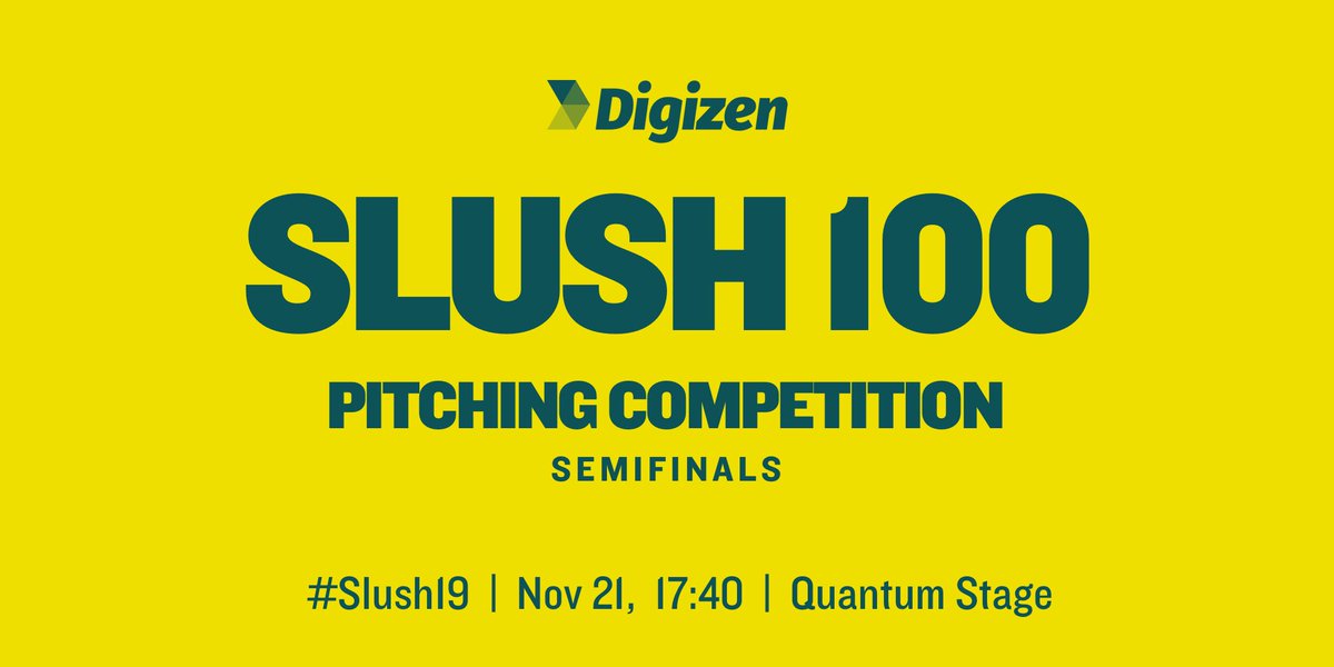 Digizen's #Slush100 semifinal pitch at 17:40 @ #Slush19 Quantum Stage! @slushhq #impactinvesting #socialimpact
